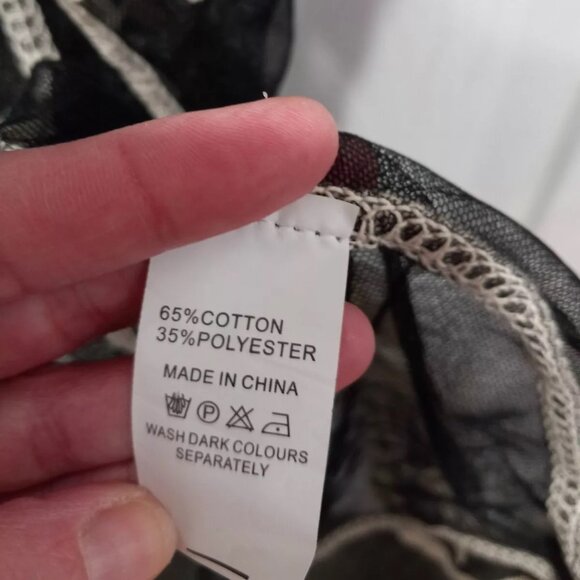 Embroided Lace Sheer Women Robe Kimono Cover Up Duster - Picture 8 of 8